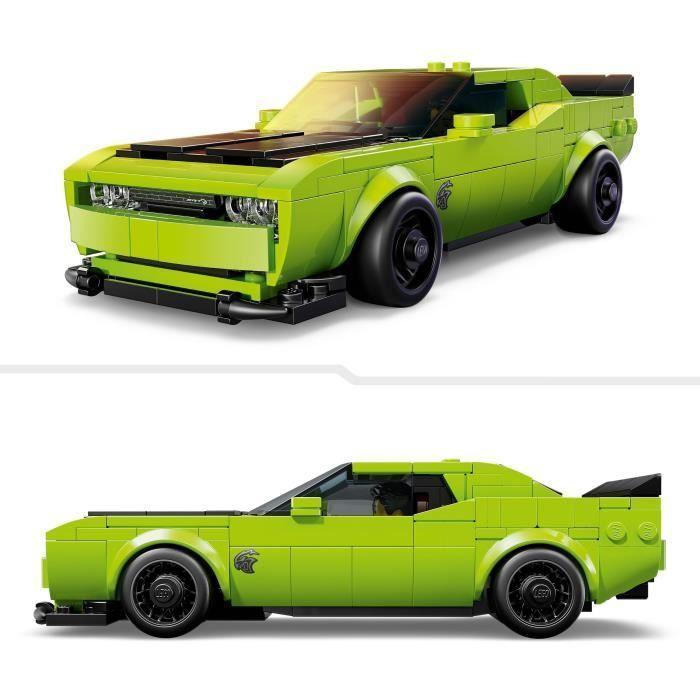 LEGO Speed Champions 77237 Voiture de Sport Dodge Challenger SRT Hellcat - Jouet dès 9 ans