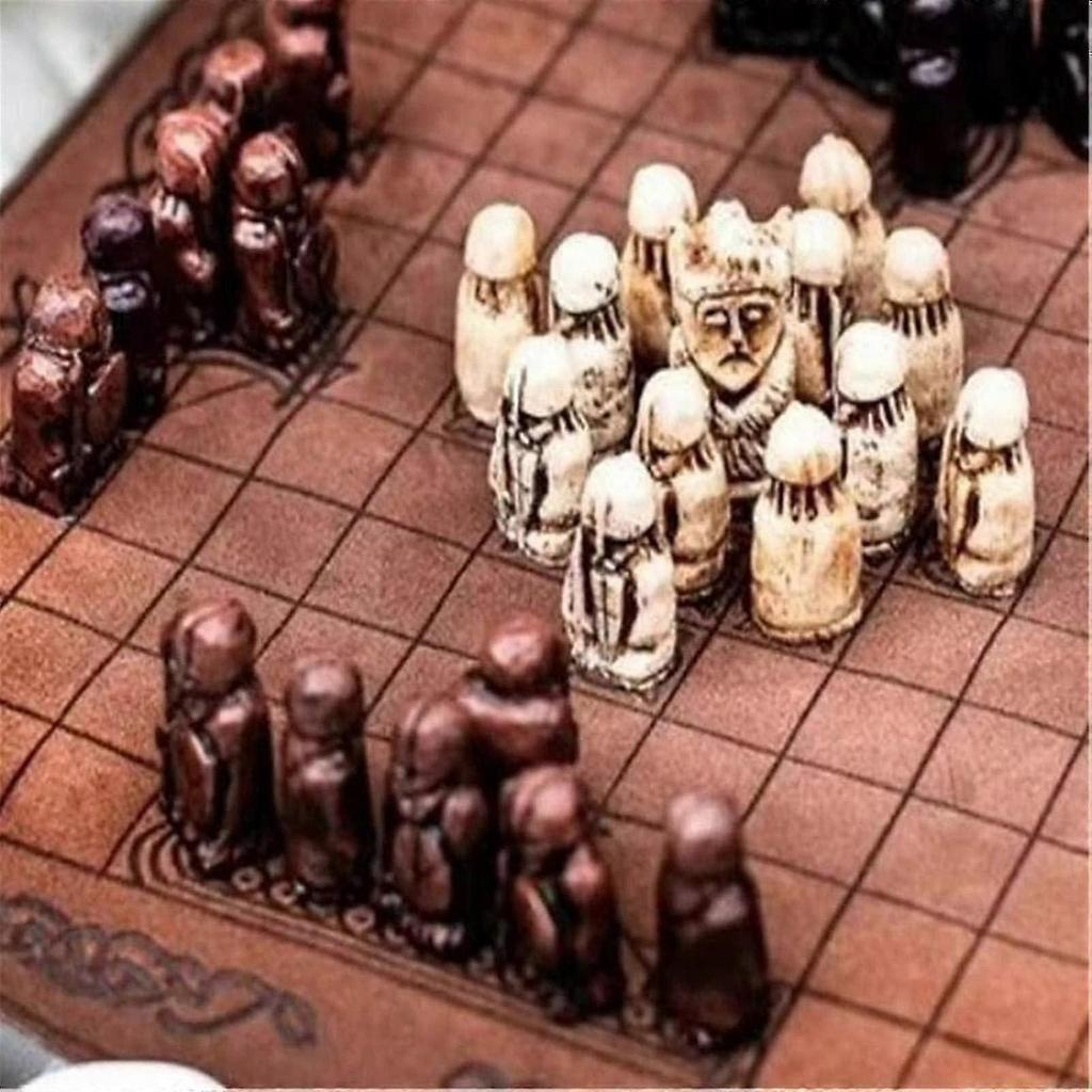 Hnefatafl Board Game, Viking Chess Set, Wooden Chess Set, Adult/child Travel Set With Wooden Box