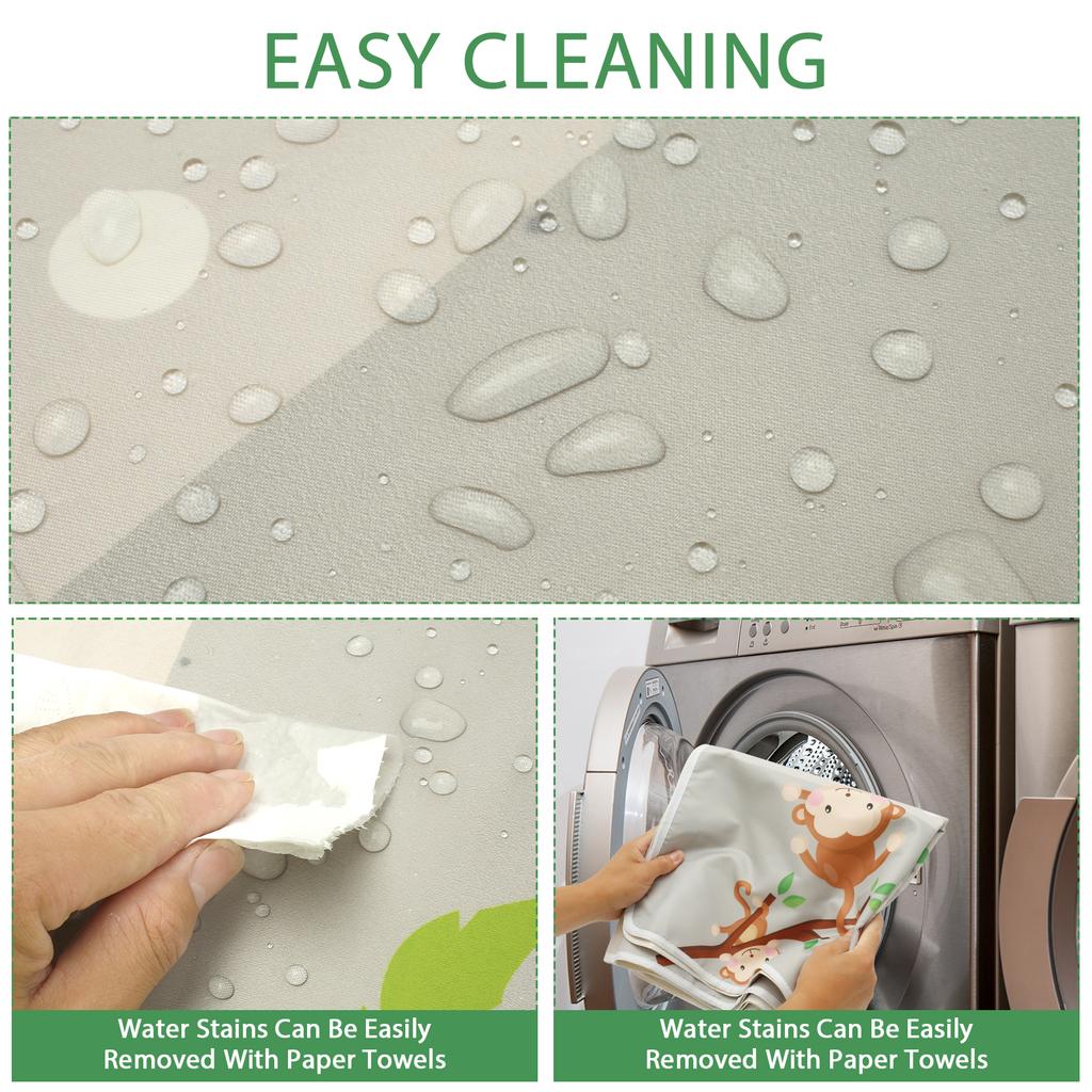 Детский коврик-сплат для под стульчик для кормления, противоскользящий, моющийся, водонепроницаемый напольный коврик от брызг, складной коврик для ползания, детский игровой коврик