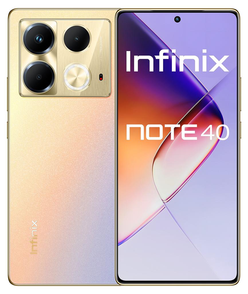 Etui Typu Portfel Do Infinix Note 40 - Fioletowy Pokrowiec Canvas + Szkło