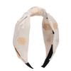 Swingset Flower Jacquard Hairband (Beige)