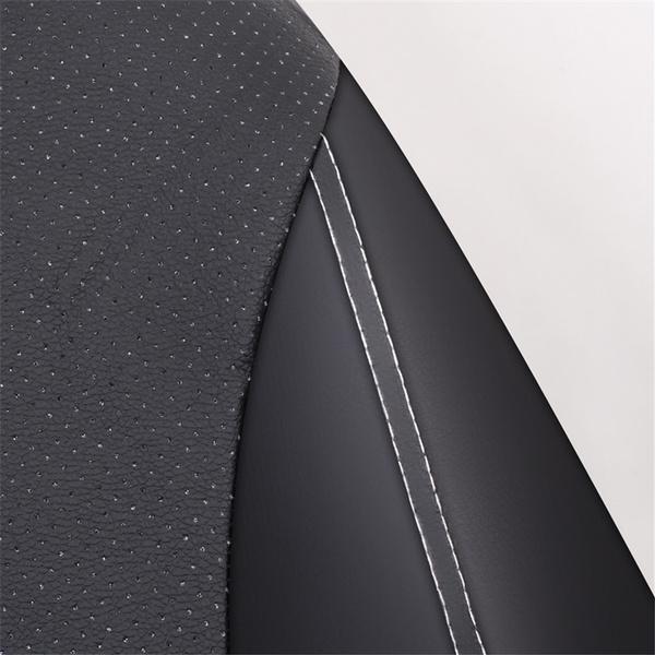 2/4/9PCS Luxury PU Leather Auto Universal Car Seat Covers Interior Accessories Full Set Black Car Seat Cushion Covers Automotive Seat Protector Covers