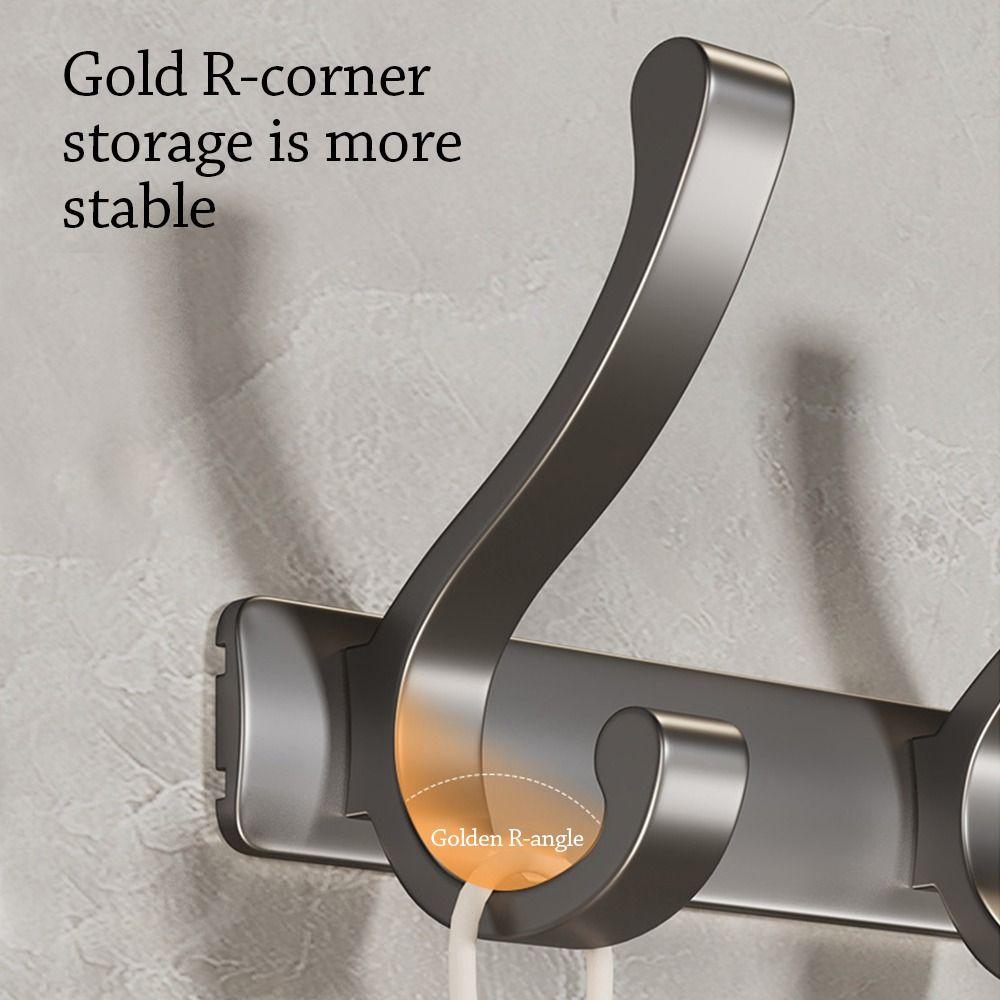 Алюминиевая вешалка для одежды Space, настенная вешалка, прочный держатель для одежды