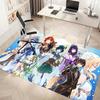 1pc Genshin Impact characters9 Print Area Rug - Soft, Washable Non-Slip Indoor Mat, Living Room, Home Office Decorative Rug,Office Decorative