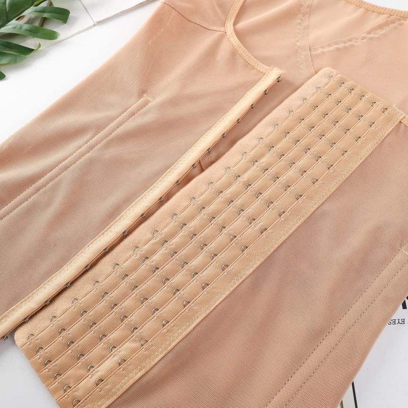 Послеродовой корсет-жилет с эффектом пуш-ап для контроля живота: Боди-шейпер с шестирядными крючками для женщин