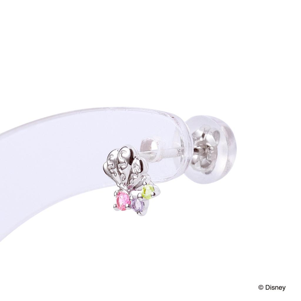 Серьги Поцелуй Принцесса Диснея Ариэль Белое золото 10 карат (Коллекция Диснея) Женские DI-WPE1801PSP