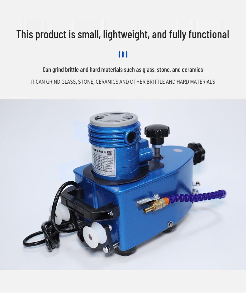 Портативная стеклянная ручная кромкошлифовальная машина для закругления углов и шлифовки внутренних отверстий