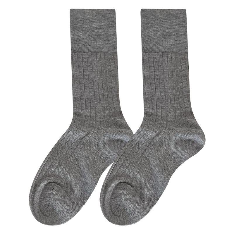 Летние тонкие носки из гребенного хлопка однотонные универсальные, простые и дышащие, белые носки до середины икры в балетном стиле для женщин