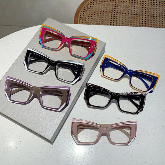 Очки с блокировкой синего света для мужчин и женщин, квадратные очки с большой оправой, очки для компьютера, монитора, игр, чтения, против усталости