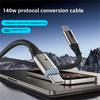 Кабель Type C — Type C мощностью 140 Вт, PD, быстрая зарядка, зарядное устройство для телефона, кабель для передачи данных