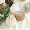15 Pcs Christmas Ball Ornaments Lightweight Shatterproof Velvet Balls Reusable Festive Hanging Decorations for Home Xmas Tree