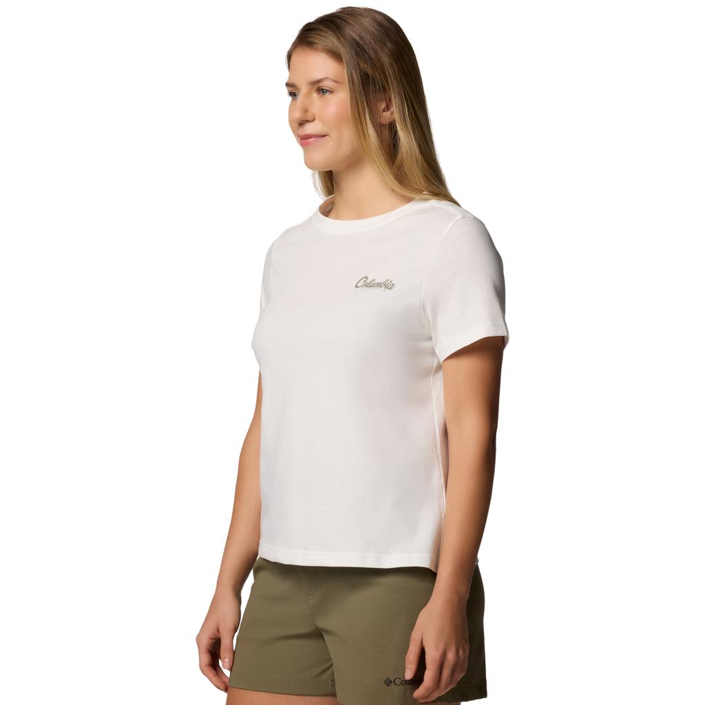 Columbia Rolling Bend Graphic SS Tee, Womens beige T-shirt