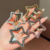Starry Five-Pointed Star Hairpin for Women, Elegant Light Luxury Side Bangs Hair Clip.