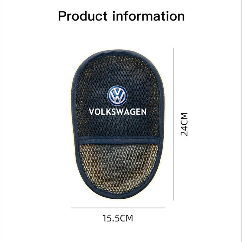 Volkswagen Car Wash Glove Soft Car Wash Thick Cleaning Detailing Brush Key For VW Golf Tiguan T-Cross Amarok T5 Teramont Phaeton zj4