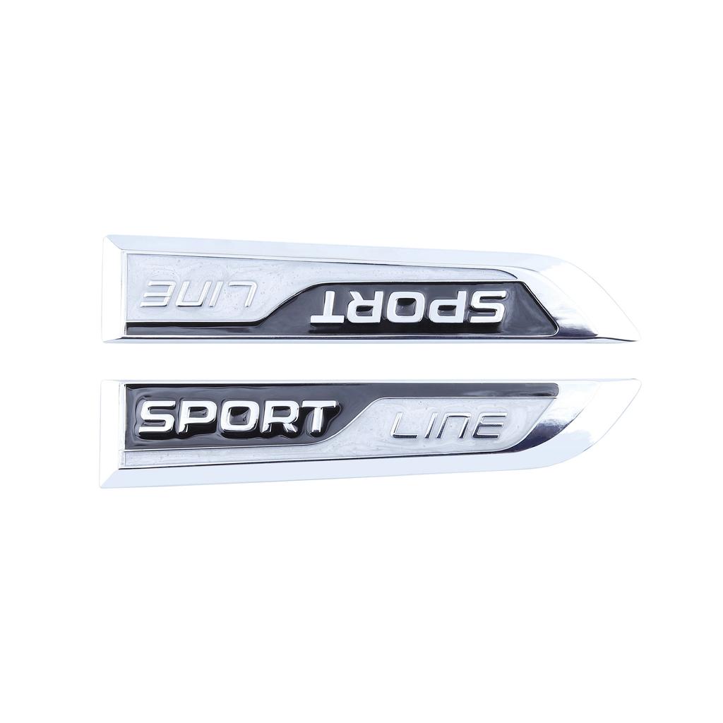 2 шт. 3D Металлические спортивные наклейки-значки Sport Line, эмблема-наклейка для автомобиля Changan V7 Alsvin Toyota Corolla 2009 2019 Honda Accord