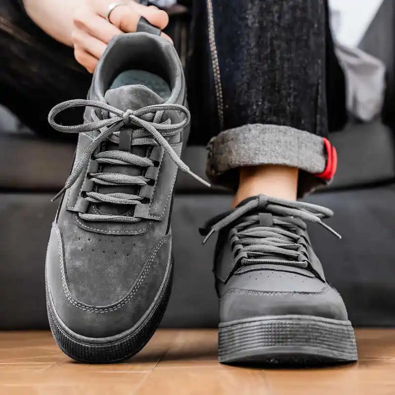 Толстая подошва Экокожа Женские Кроссовки для Бега Мужские Кроссовки Дышащие Баскетбольные Кроссовки Спортивные Кроссовки Ретро