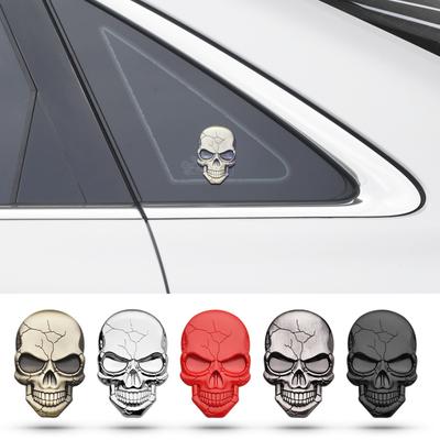 3D автомобильный стиль Призрачный гонщик Череп автомобиль мотоцикл металлические наклейки решетка автомобиля кузов багажник крыло значок наклейка наклейка автомобильный аксессуар