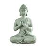 New Chinese-style Zen Buddha Statue Sitting Posture Decoration Creative Green Sand Stone Tea Pet