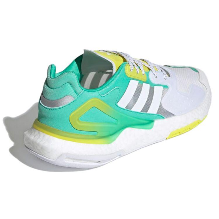 Adidas Оригинальные кроссовки для бега Originals Day сетка замша амортизация противоскользящие износостойкие низкие спортивные повседневные кроссовки унисекс белые зеленые GW4913