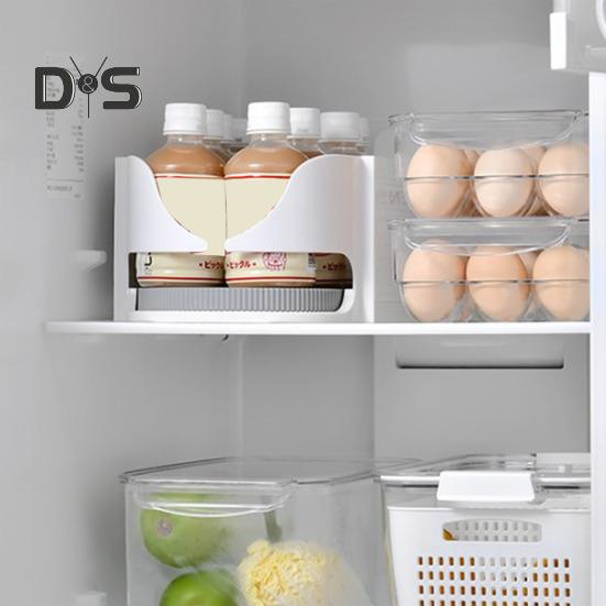 Ленивый холодильник, ящик для хранения, поворотная полка, вращение на 360 градусов, большая вместимость, противоскользящий дизайн, вращающаяся полка для хранения на кухне