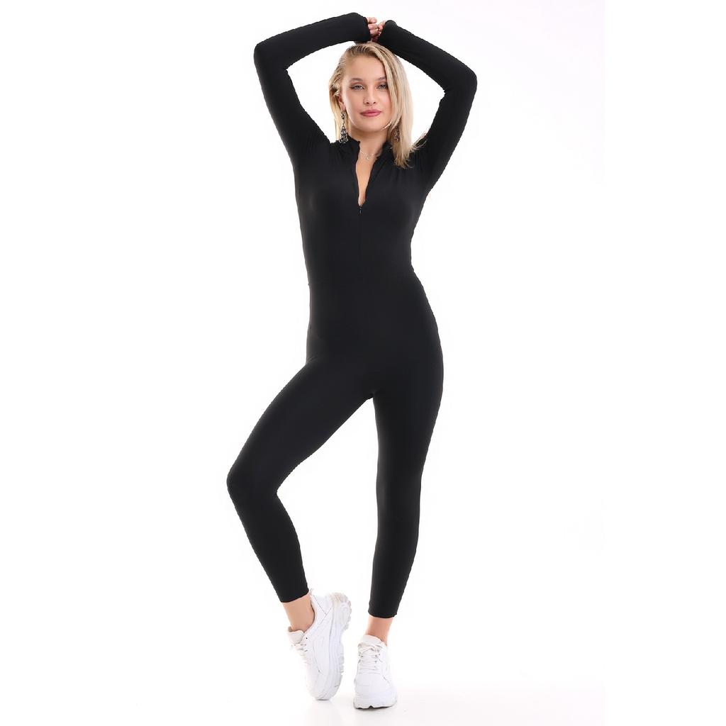 Women's Swimsuit With Front Zipper Detail