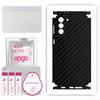 apgo Protective Skin Sticker for the Back+sides Compatible with Samsung Galaxy S21 Plus 5G, Full Wrap Film, Foil, Vinyl - Pattern Carbon Black