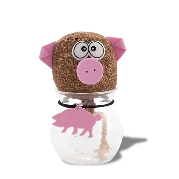 Голова животного из травяных волос, растущая цыпочка