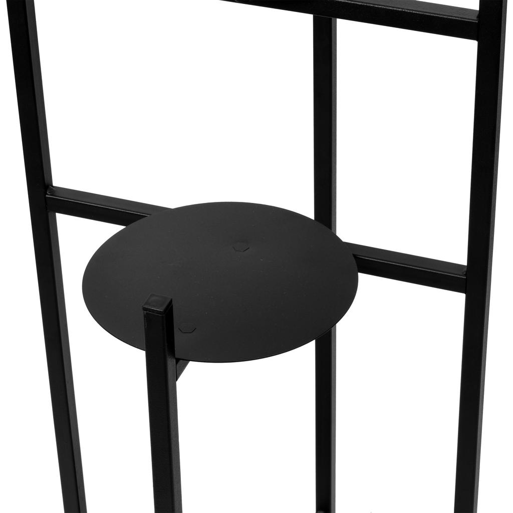 Kwietnik Stojący Loft Tretorri Czarny Stojak Na Kwiaty