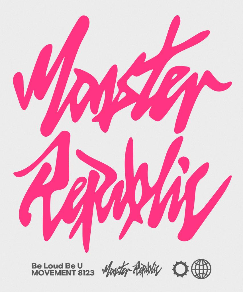 MONSTER REPUBLIC Аутентичный Логотип Розовый Свитшот Серый_8123