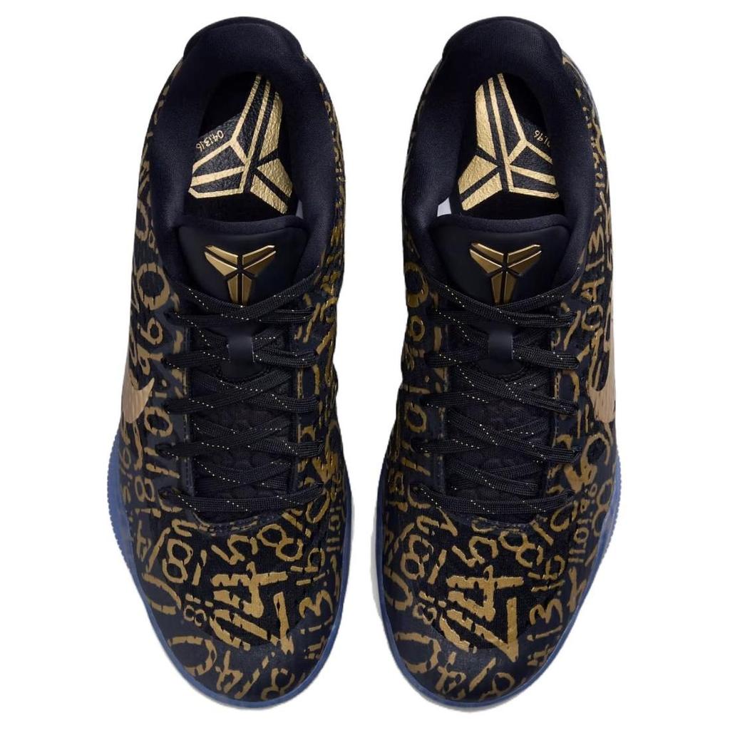 Nike Баскетбольные кроссовки Kobe 11 Grip Low top Мужские Черно-золотые IU4902-900