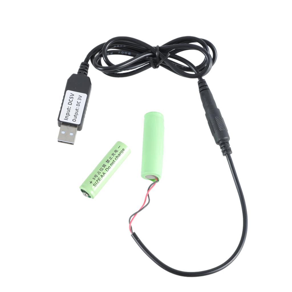 Кабель-заменитель батарейки LR6 AA 3V, 120 см, USB-преобразователи питания для непрерывного питания электронных устройств