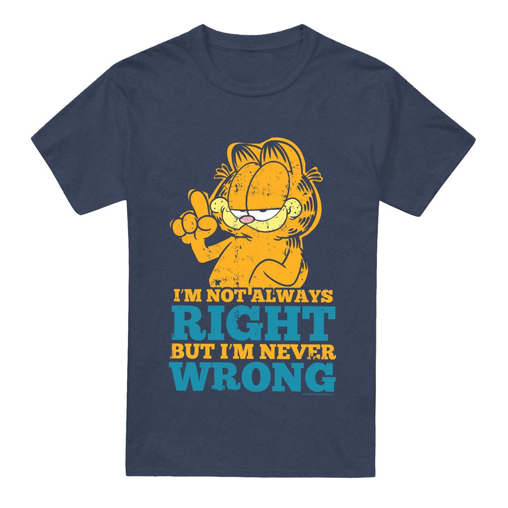 Garfield Unisex Adult Never Wrong T-Shirt