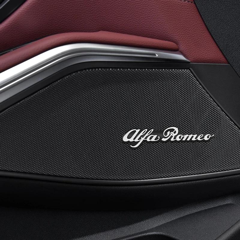 Для Alfa Romeo 2026 Горячие Наклейки 10 шт. Авто Аудио Наклейки Динамик Украшение Эмблема Для Alfa Romeo Giulia Stelvio Giulietta 156 159