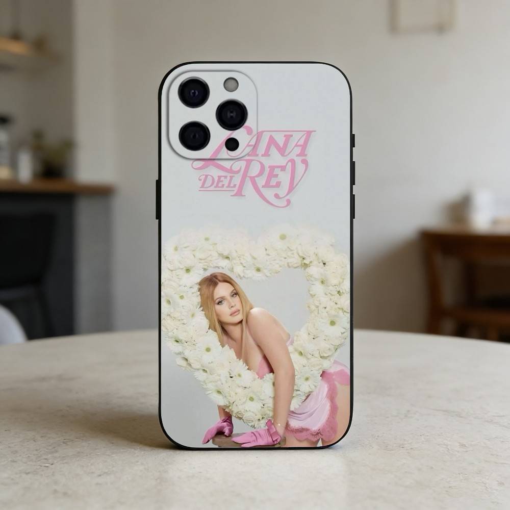 Чехол для телефона Lana Del R-Rey для iPhone 17,16,15,14,13,12,11 Plus,Pro Max,SE4 Мягкий силиконовый черный чехол