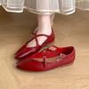Мода Bailamos 2024 Новые женские балетки Мягкие туфли Мэри Джейн Модные неглубокие женские повседневные уличные туфли для платья Плоские балетки Mujer