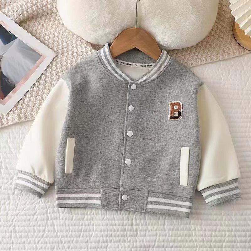 Boys Girls Baseball Coat Baby Jacket Spring Autumn Girls Fashion Casual Sports Outerwear