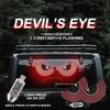 2 шт. Автомобильный светодиодный декоративный свет «Глаз дьявола» стробоскоп USB красный подключаемый «Глаз дьявола» атмосферная лампа задний предупреждающий свет для лобового стекла автомобиля