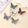 1Pc Retro Style Natural Freshwater Shell Butterfly Brooch Pin for Women Christmas Valentine's Day Jewelry Gift, Hanging Decoration of Various Costumes
