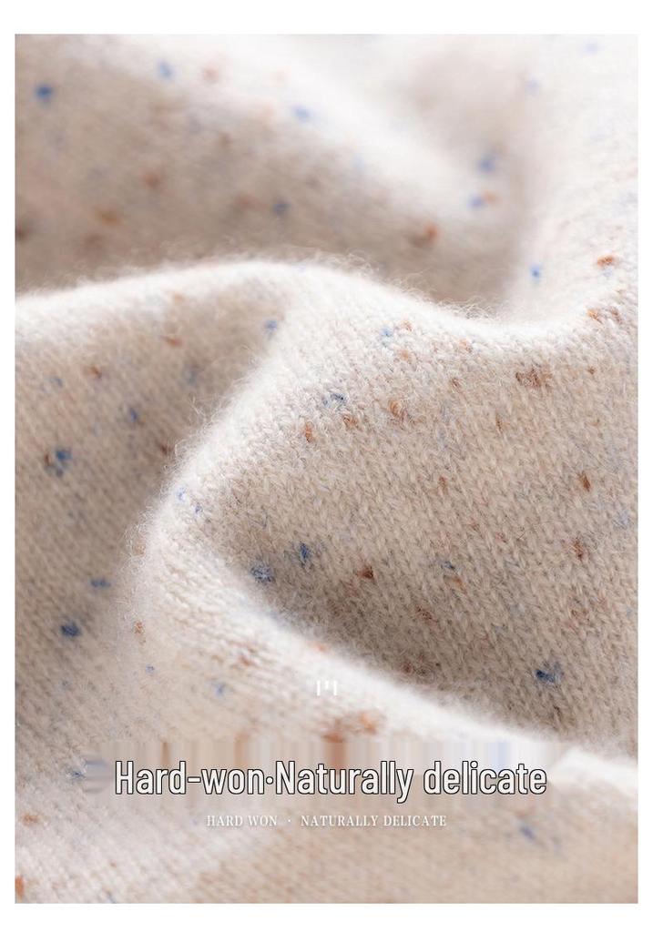 Women's 100% Pure Cashmere Hat: Warm, Double-Layered, New Color Yarn for Autumn and Winter.