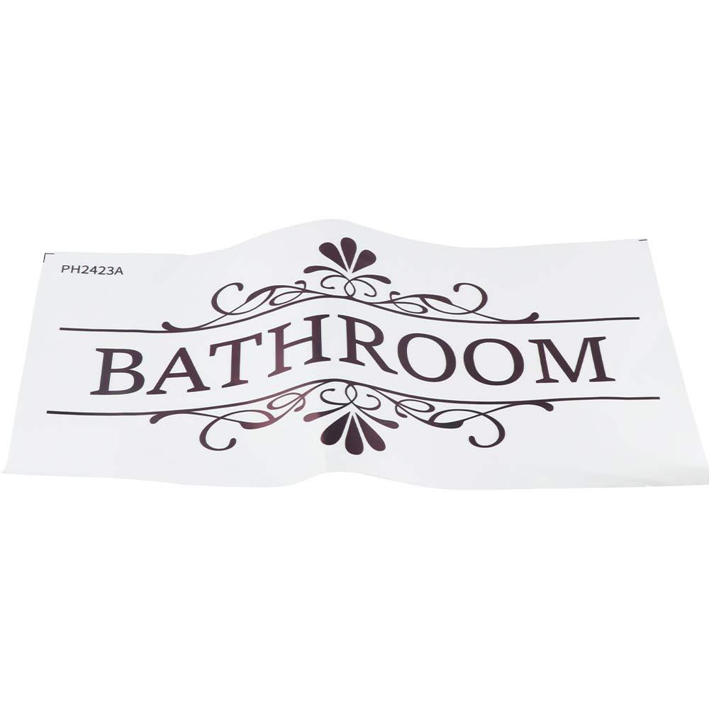 Self-Adhesive Toilet Door Stickers Removable Bathroom Wall Sticker WC Doorway Sign  Home Decor