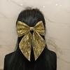 Yousheng Hairpin Bow Theme Sparkling Sequins Long Ribbon Hair Clip Bright Color Lightweight Back Head Hair Claw Hair Accessories