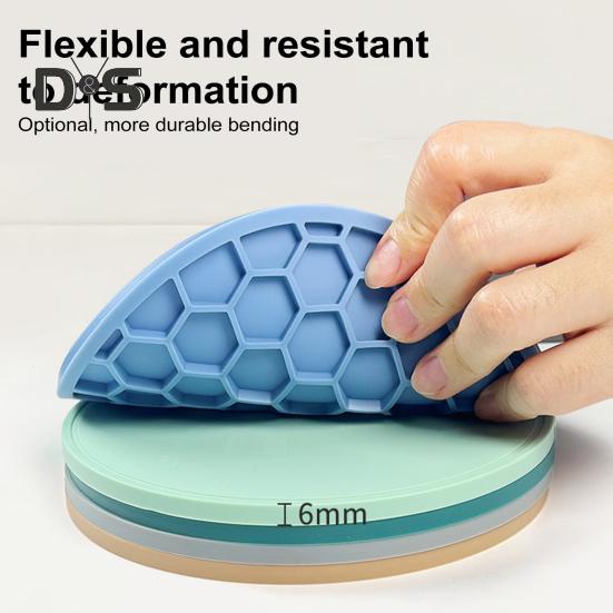 5 шт. силиконовых подставок с держателем, нескользящий коврик под чашку для напитков, утолщенные впитывающие коврики для горячих или холодных напитков, защита мебели, термостойкие