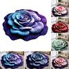 Floral Plush Floor Mat Non-Slip Absorbent Floor Rug 3D Realistic Flower Pattern Carpet