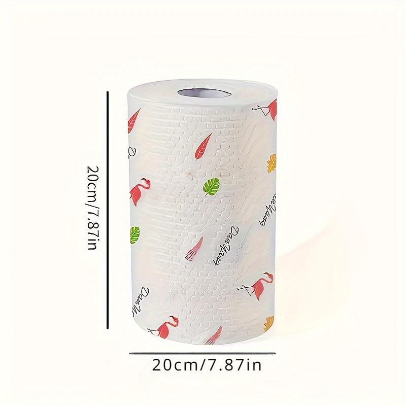 1roll (200sheets) Thickened Lazy Rag,Disposable Kitchen Paper Towel, Washable Wet and Dry Dual-use Towel, Dishwashing Cloth, Non-stick Oil Rag