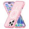 For iPhone 16 Pro Max Case Sparkly Glitter PC+TPU Phone Cover Compatible with MagSafe