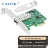 EB-LINK Сетевой адаптер Intel I210 Gigabit SFP Fiber Optic PCIe