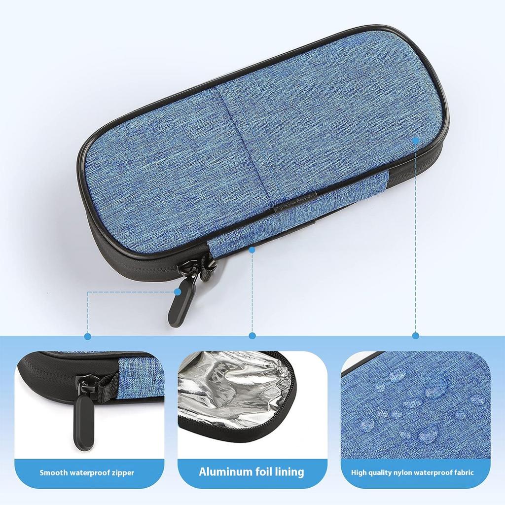 Portable Cooling Bag Thermal Insulated Medicine Case Cooling Organizers for Diabetic Supplies In Travels