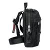 Gucci Tonal logo, red and green webbing details, nylon chest bag, mini, men's black
