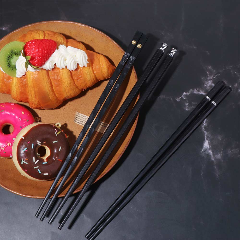 5 Pairs Zinc Zinc Alloy Sushi Chopsticks Reusable Kitchen Chopsticks Janpanese Chopsticks Set  Noodle