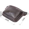 Стильная бананка для мужчин из натуральной кожи GRANDE PELLE Bag 22814 Коричневый